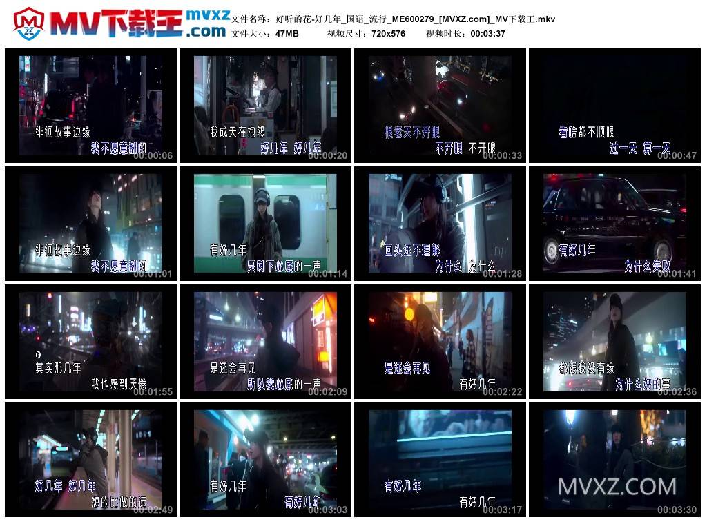 好听的花-好几年_国语_流行_ME600279